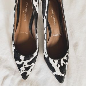 Donald Pliner animal print kitten heel